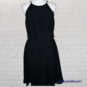 Iush little black dress with keyhole back